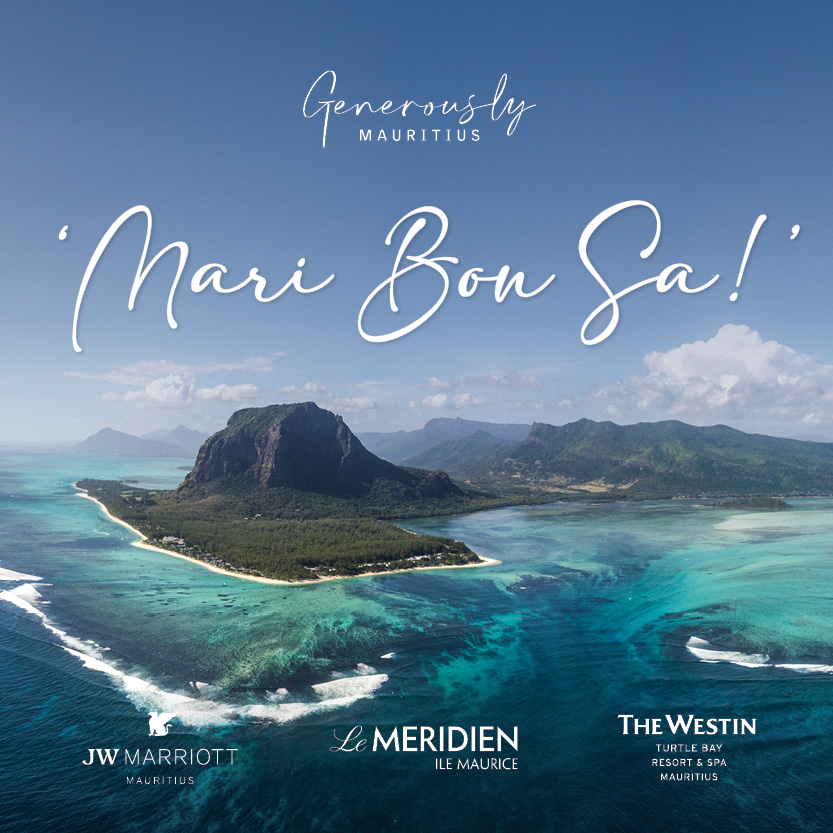 Сентябрьское предложение от отелей JW Marriott Mauritius Resort, Le Meridien Ile Maurice, Nirvana The Essence of Romance и The Westin Turtle Bay Resort Spa, Mauritius «Mari Bon Sa»